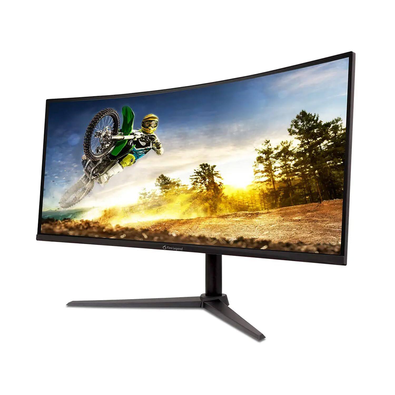 Angle. Acer - AOPEN HC5 - 34" Gaming Monitor UWQHD 3440x1440 180Hz VA 250Nit HDMI DisplayPort - Black.