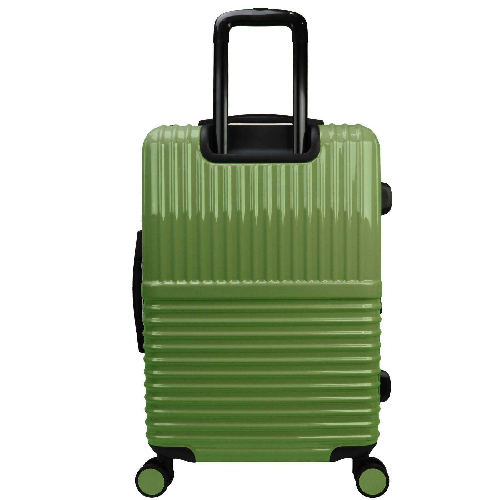 Back. World Traveler - Tonal 28-Inch Lightweight Polycarbonate Expandable Spinner Luggage with TSA Lock - Matcha.