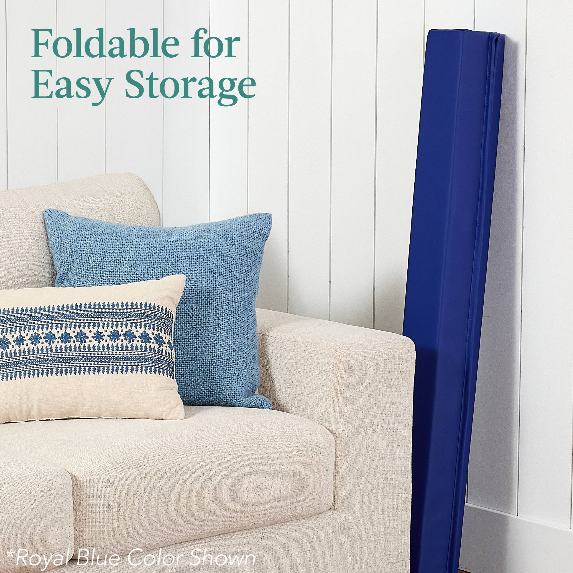 Foldable for Easy Storage

*Royal Blue Color Shown