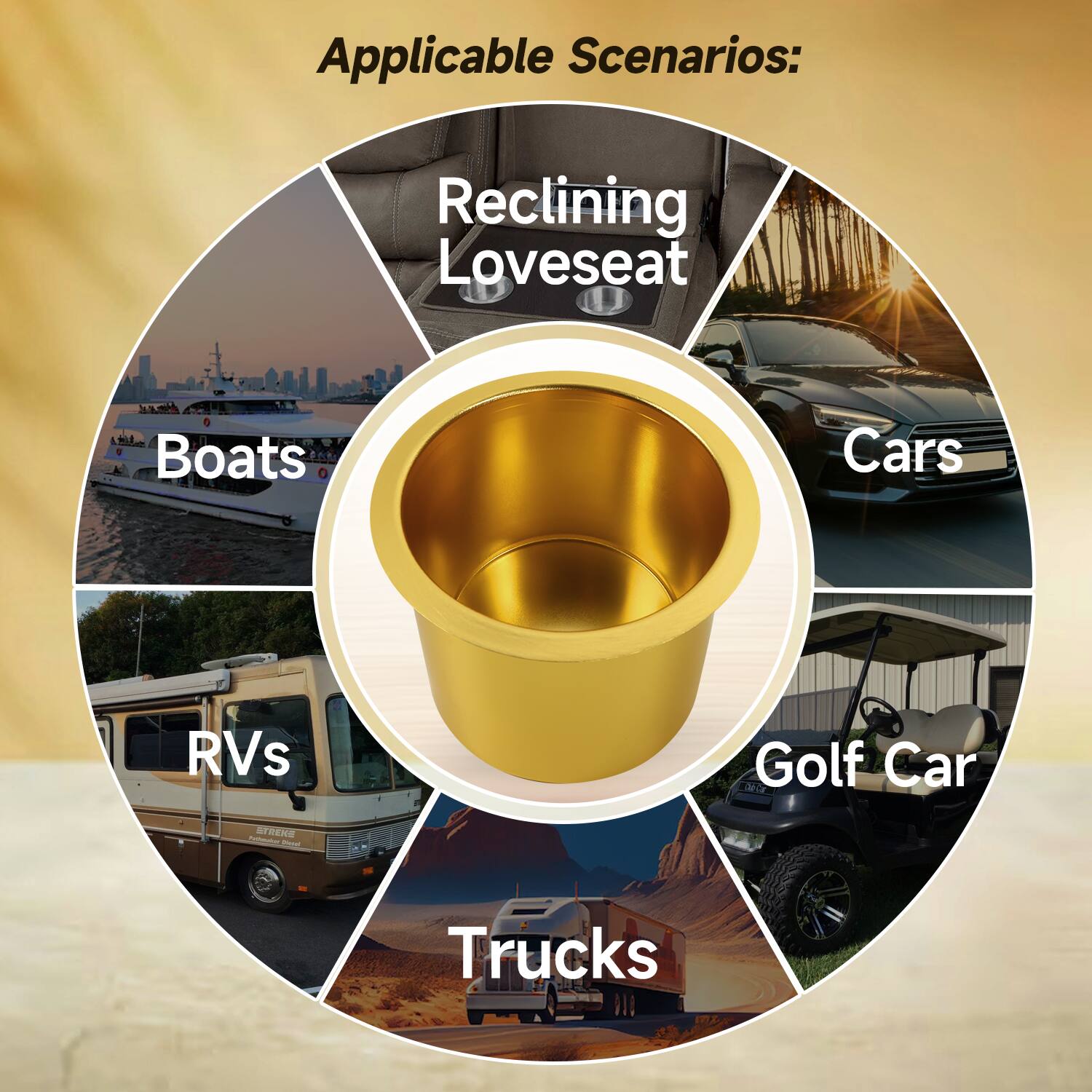 Applicable Scenarios: Reclining Loveseat Boats Cars RVs Golf Car Trucks