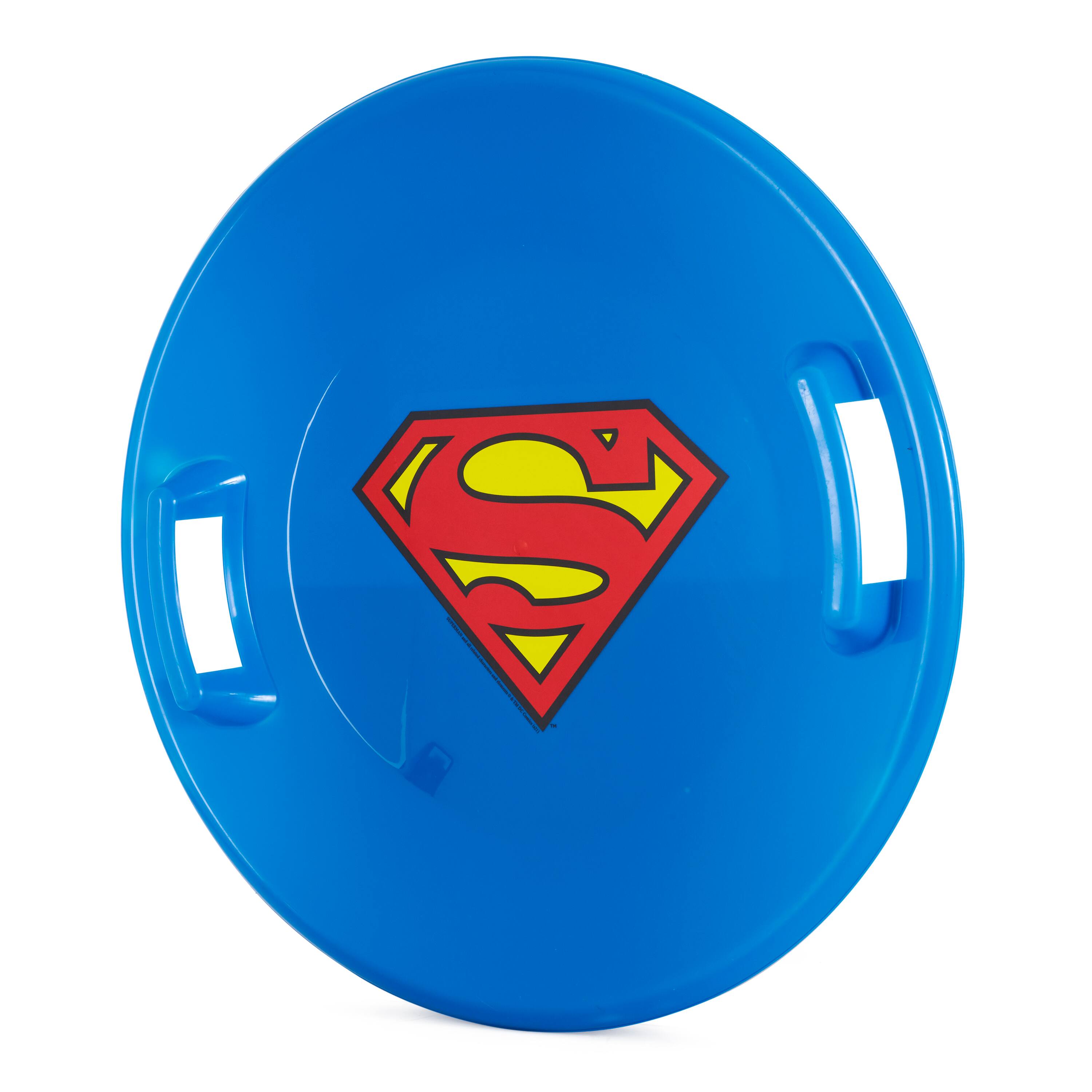 Alt View 1. Slippery Racer - Slippery Racer Downhill Pro Superman Plastic Saucer Disc Snow Sled Slider, Blue - Blue.