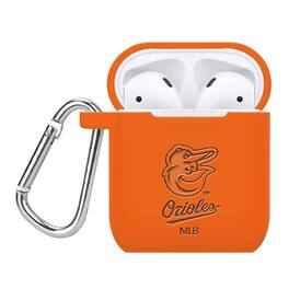 Artinian - Baltimore Orioles Debossed Silicone AirPods Case Cover - No Size - Multicolor
