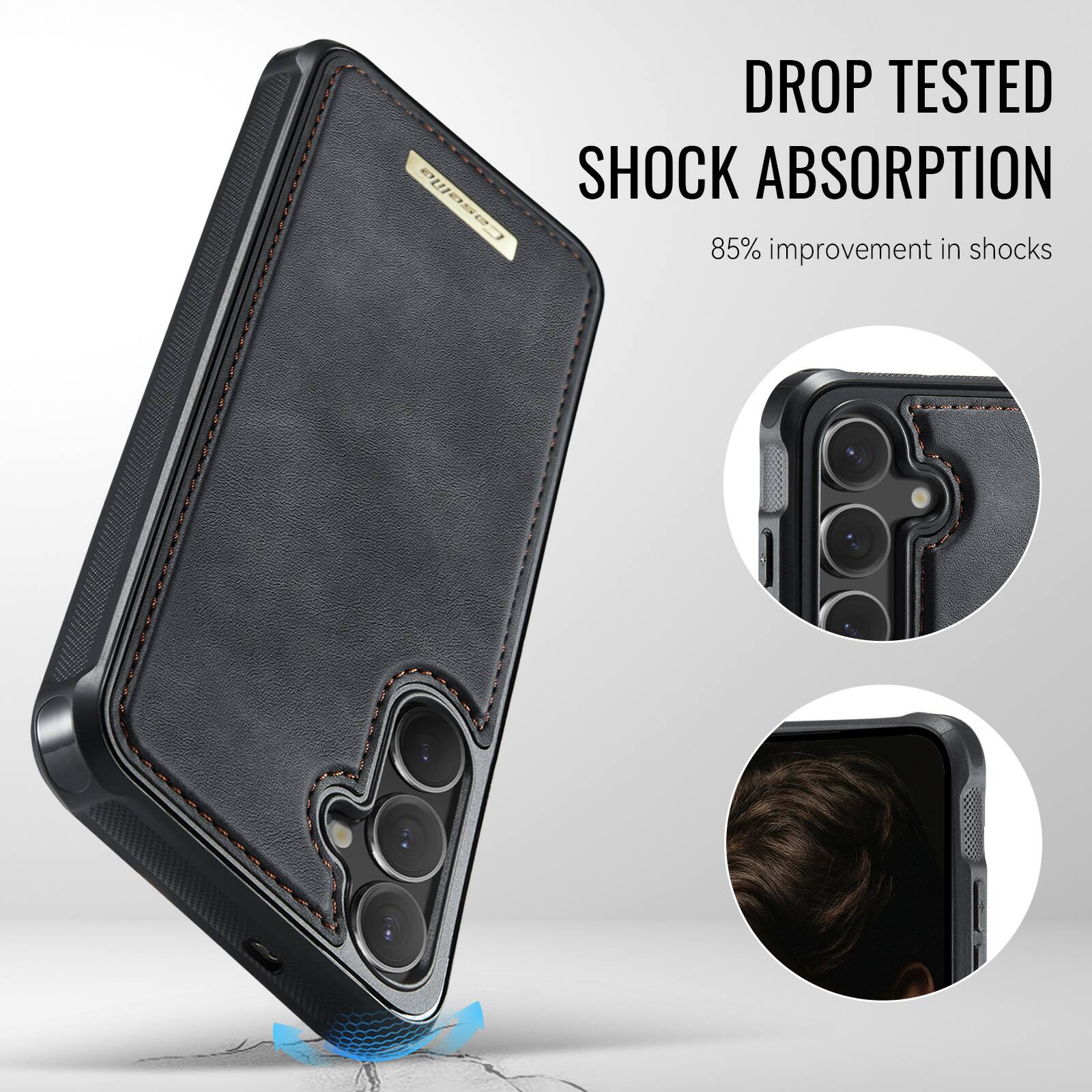 DROP TESTED  
SHOCK ABSORPTION  
85% improvement in shocks