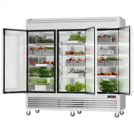 Coolski - 82" Commercial Refrigerator, 72 Cu.ft Reach-in Refrigerator - Stainless Steel