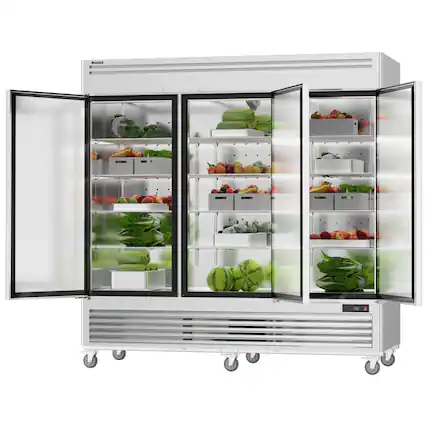 Front. Coolski - Coolski 82" Commercial Refrigerator, 72 Cu.ft Reach-in Refrigerator - Stainless steel.