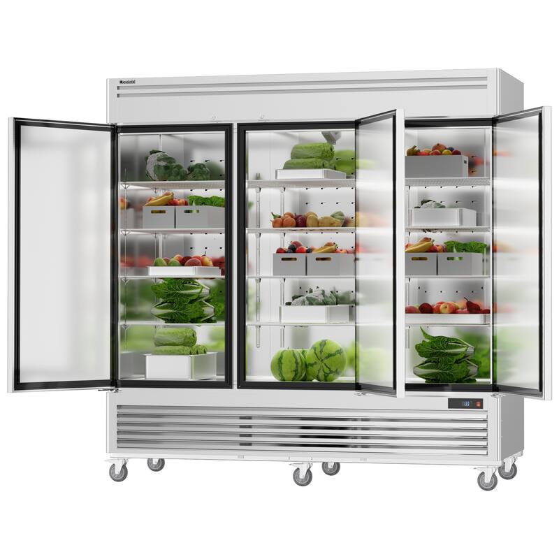 Front. Coolski - Coolski 82" Commercial Refrigerator, 72 Cu.ft Reach-in Refrigerator - Stainless steel.
