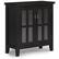 Front. Simpli Home - Artisan Low Storage Cabinet - Hickory Brown.
