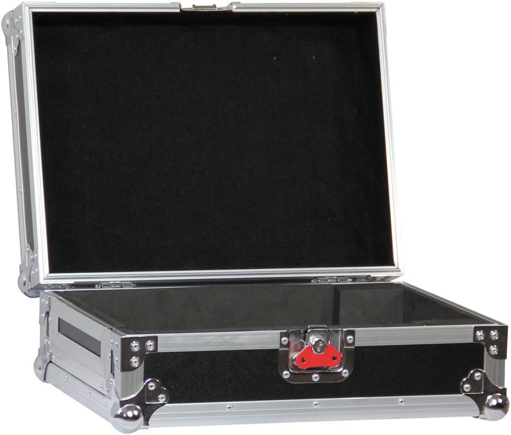 Left. Gator - Tour Case for 12-Inch DJ Mixers with Plywood Construction and Rear Cable Access Ports.