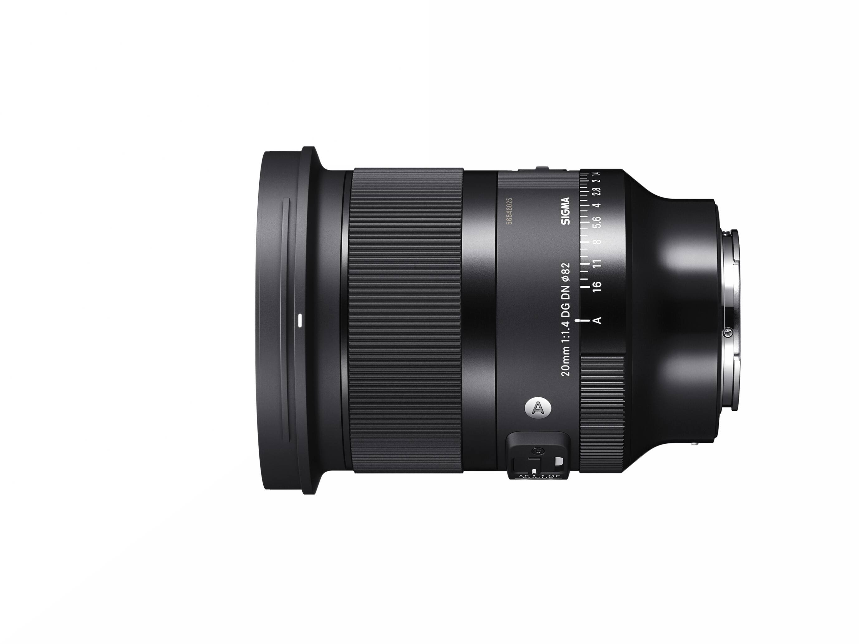 Sigma 42821 2.8 4 5.6 DO 11 82 E 16 DN DG - A 1:1.4 20mm A L A