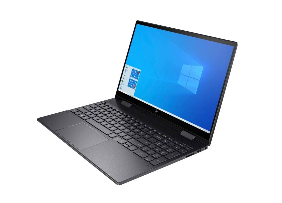 Alt View 4. HP - ENVY x360 15-ee0003ca 15.6" FHD IPS AMD Ryzen 7 4700U 2.0 GHz up to 4.2 GHz 8GB 1TB SSD Windows 11 Home Laptop with Pen - Black.