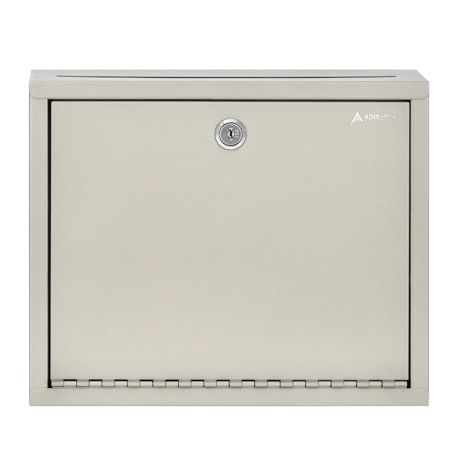 AdirOffice Drop Box Large Steel Wall Mount Drop Box Mailbox with Key ...