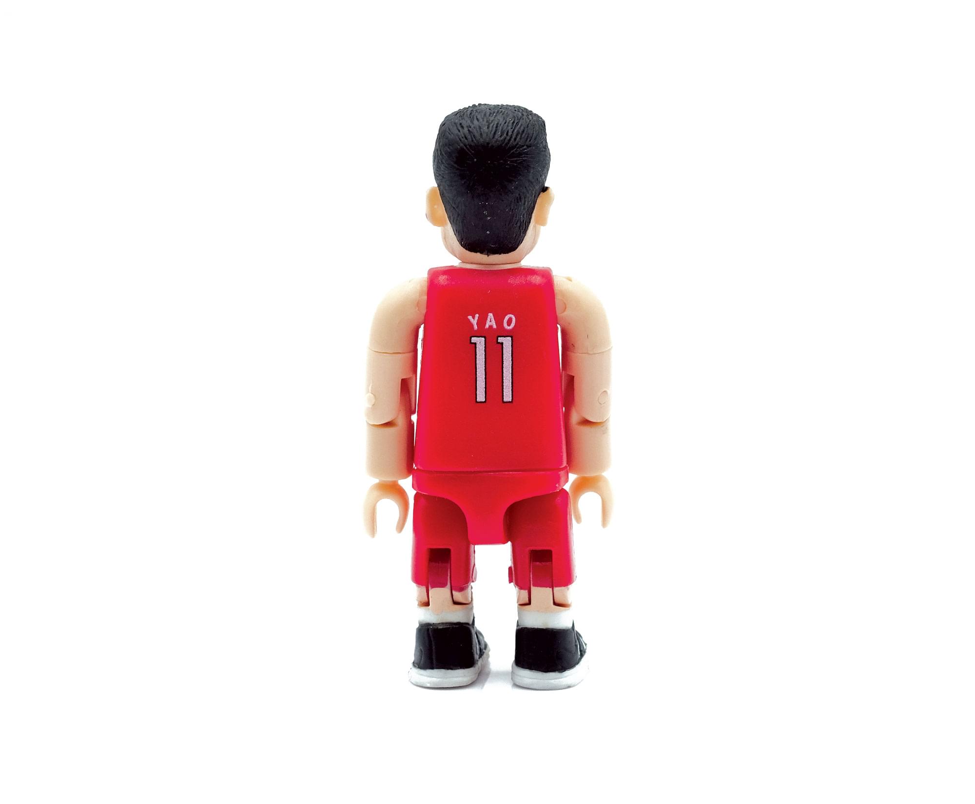 Alt View 1. NBA - Houston Rockets NBA SMITI 3 Inch Mini Figure | Yao Ming TD - Red/White.