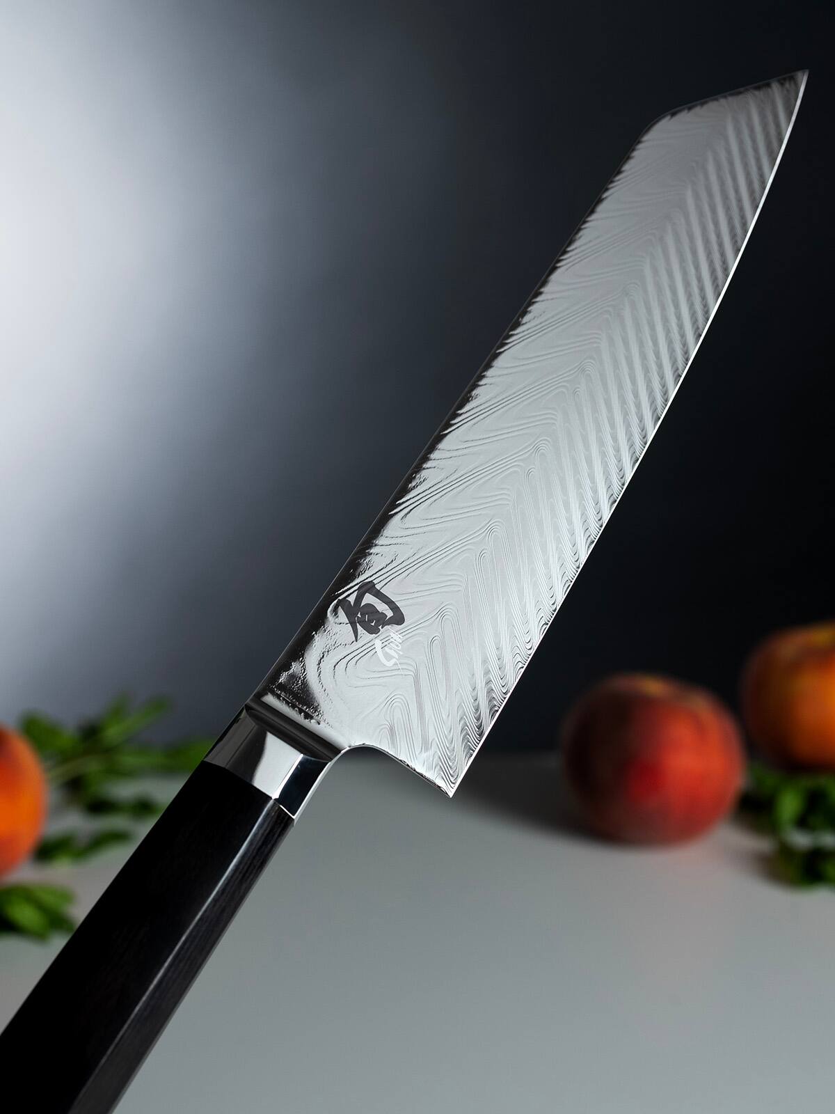 Alt View 3. Shun - Dual Core 8-Inch Kiritsuke Knife VG0017 - Black.