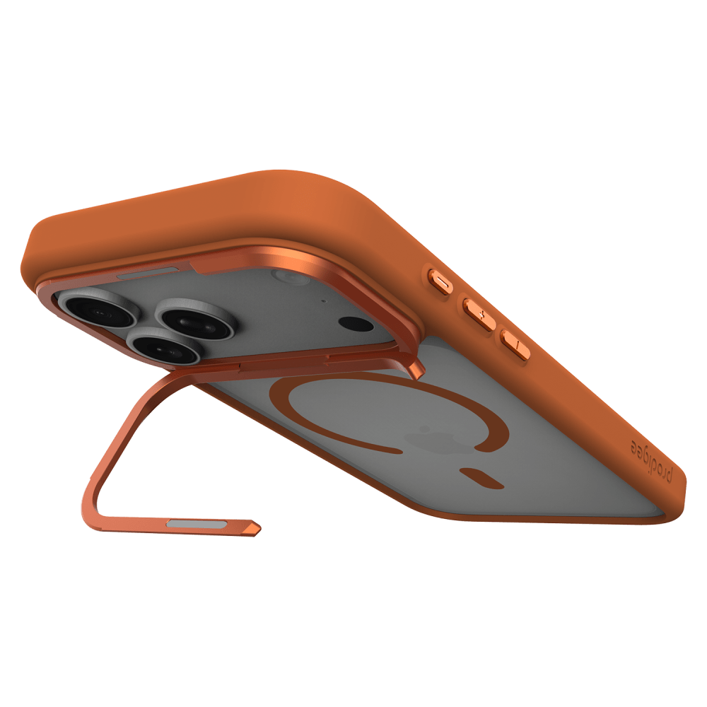 Alt View 3. Prodigee - KickIt MagSafe Case for Apple iPhone 18 Pro / 17 Pro - Orange.