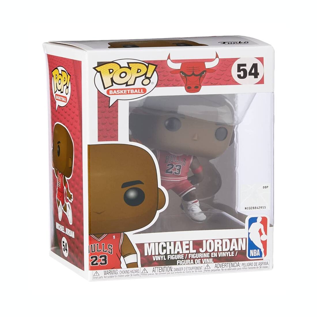 POP! BASKETBALL BASKETBALL 54 BULLS 23 DBP NCO28842955 IRE SADAN 54 ULLS MICHAEL JORDAN NBA FIGURINE EN VINYLE / VINYL FIGURE 23 FIGURA DE VINIL ADVERTENCIA: PELIGRO DE ASFOA : ETOUFFEMENT A pars A menores or mese: ATTENTION: DANGER pequeas No . adecuado CHOKING HAZARO - - a 5e non Portns WARNING: y norths Frlte pieces O - - ur sbbe to aDe unde Smal s