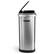 Back. Elama - Elama 13 Gallon Automatic Sensor Hands Free Trash Can in Silver - Silver.
