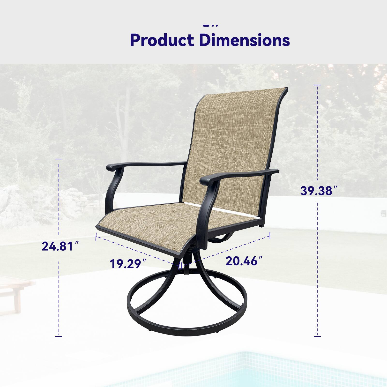 Product Dimensions: 39.38" x 24.81" x 19.29" x 20.46"
