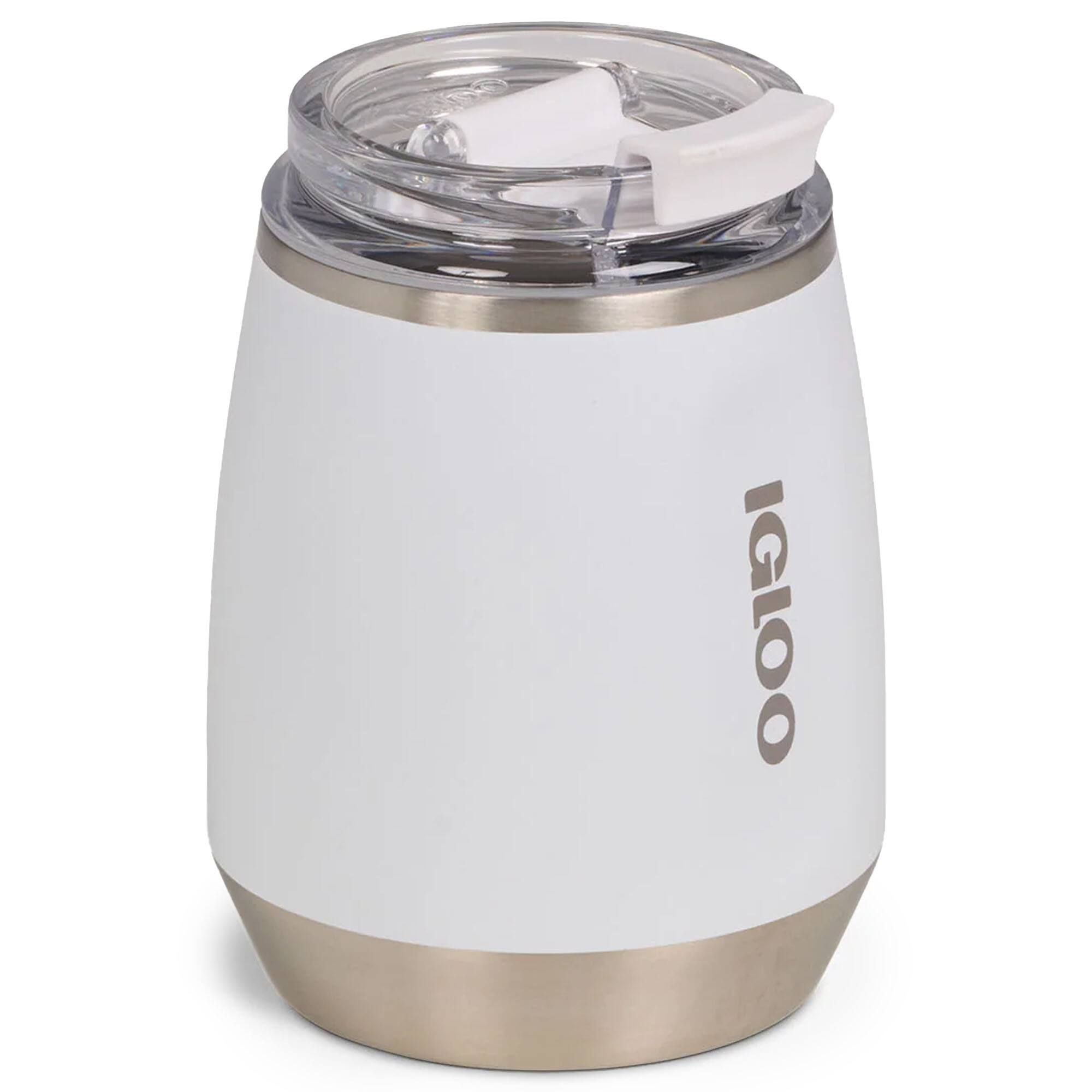 Alt View 5. Igloo - IGLOO 10 oz. Stainless Steel Wine Tumbler, White - White.