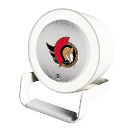 Keyscaper - Ottawa Senators Linen Print Nightlight Charger & Bluetooth Speaker - White
