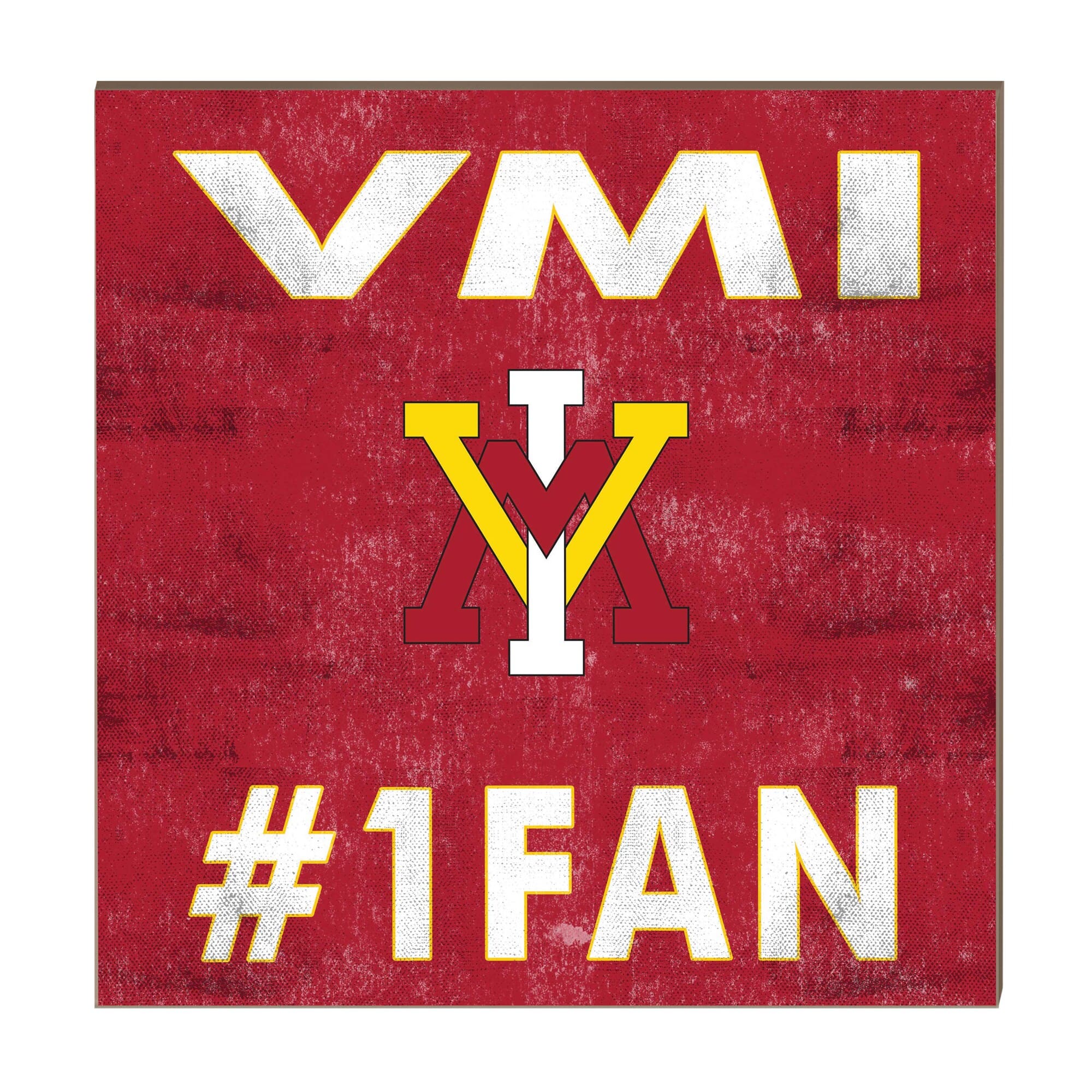 Jardine - Virginia Military Institute Keydets 10" x 10" #1 Fan Plaque - Black