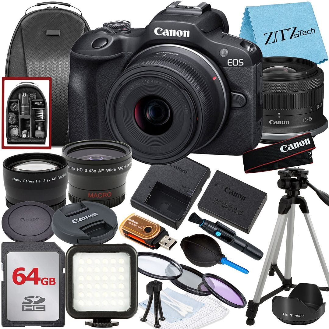 Canon EOS ZITZ eTech 6 RF $18 45mm ENS E4 E95 ANON ST WISSI 1705 Lest ades HD 0.43x Wide Angle Canon AF Shudio AF Teigphum Series HD 2.2x puG MACRO Cemvem Canon rdlaater Cm Canon NATTERY EHY PACK 100n40/ke P812 201 a # Canon 18-45 Canon 64GB Sp H 5 HOOD

Corrected:

Canon EOS ZITZ eTech 6 RF $18 45mm ENS E4 E95 ANON ST WISSI 1705 Lest ades HD 0.43x Wide Angle Canon AF Shudio AF Teigphum Series HD 2.2x puG MACRO Cemvem Canon rdlaater Cm Canon NATTERY EHY PACK 100n40/ke P812 201 a # Canon 18-45 Canon 64GB Sp H 5 HOOD

- Canon EOS ZITZ e
