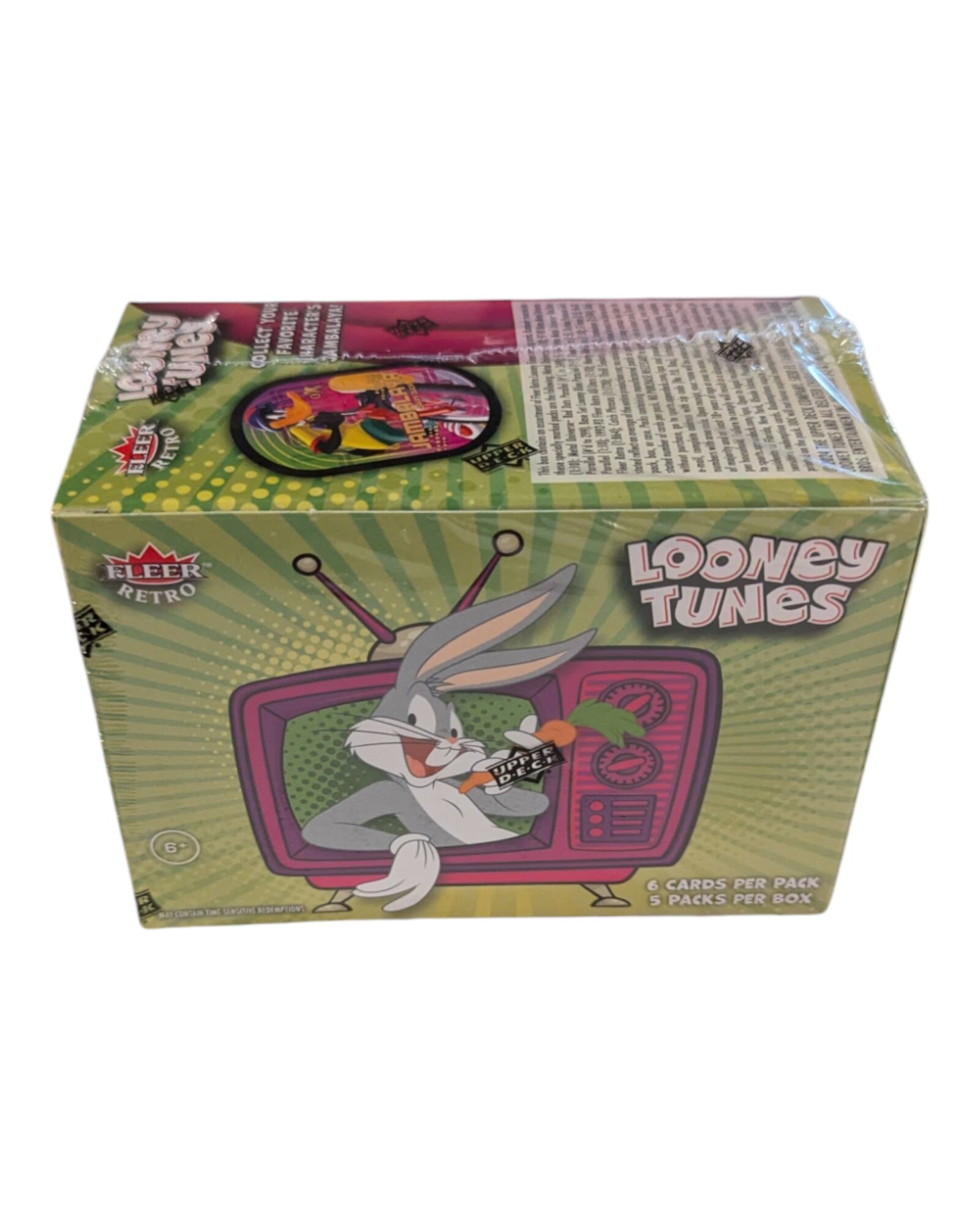 Looney Tunes  
Fleer Retro  

Collect your favorite characters from Looney Tunes!  

6 cards per pack  
5 packs per box  

Upper Deck  

6+