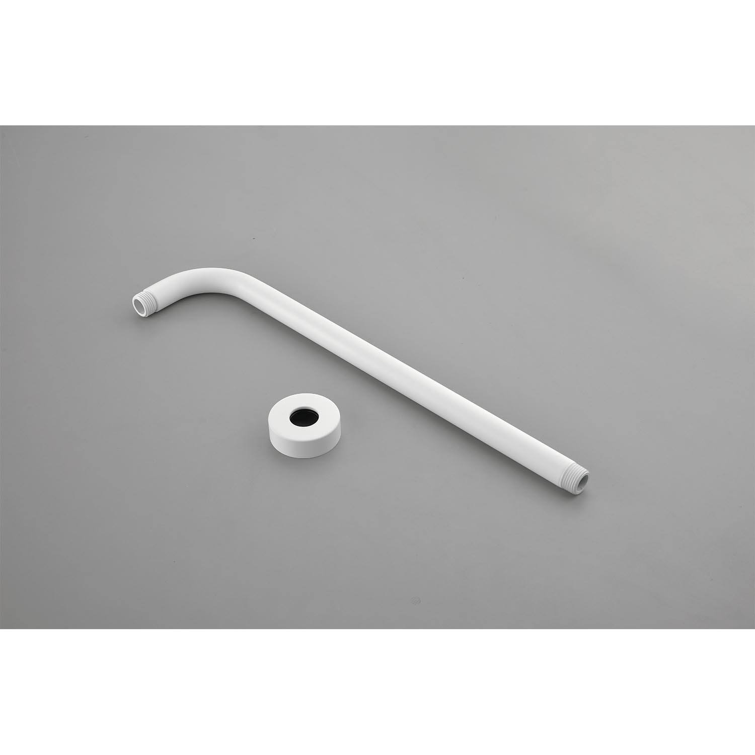 Alt View 7. DOMETOUR - 12" Round Rainfall Shower System with Handle Shower and with 3 Body Spray (include Valve) - White.