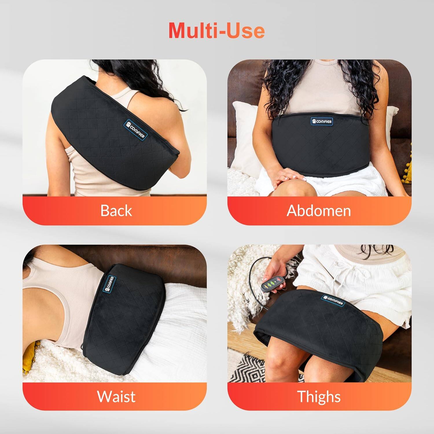 Multi-Use

Back  
Abdomen  
Waist  
Thighs