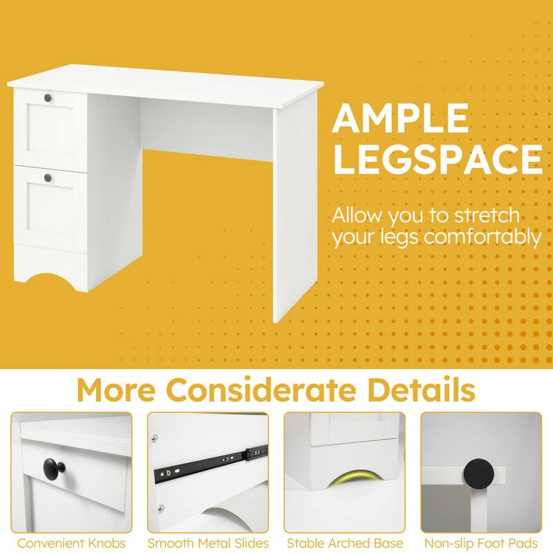AMPLE LEGSPACE  
Allow you to stretch your legs comfortably  

More Considerate Details  
Convenient Knobs  
Smooth Metal Slides  
Stable Arched Base  
Non-slip Foot Pads