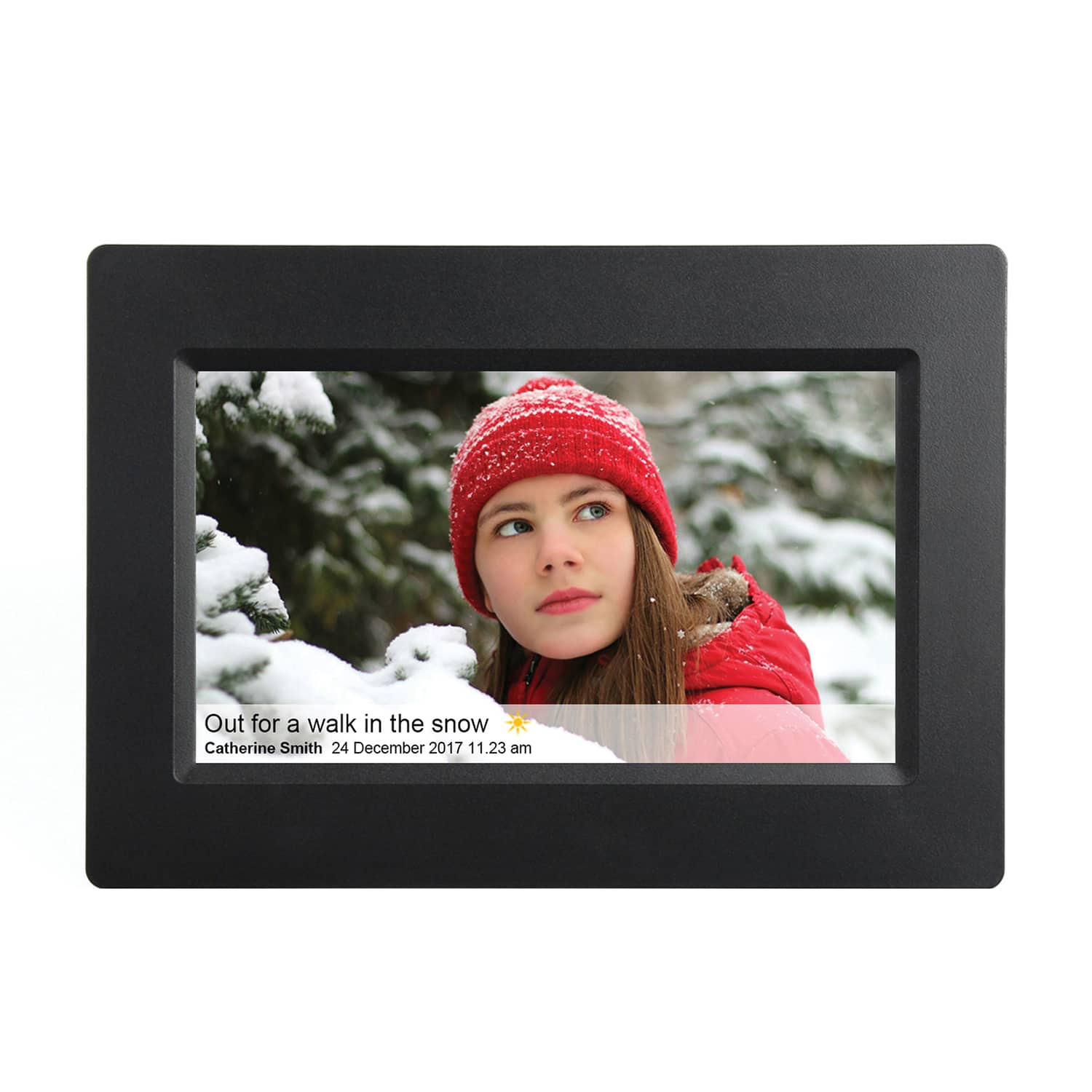 Supersonic - Sc-7110w 10-in. Touch Screen Lcd Smart Digital Photo Frame - Black