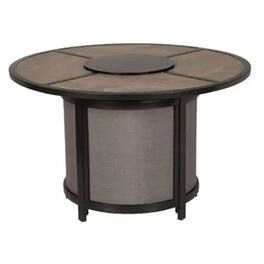 Four Seasons Courtyard - Edison Park 54 Inch LP Gas Fire Pit Table, Finish - Gray