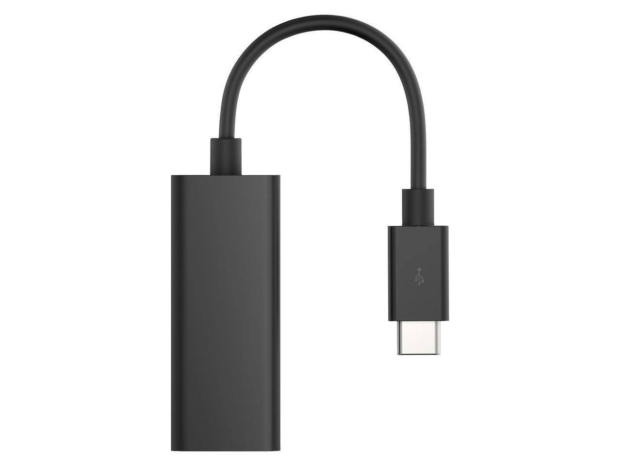 Alt View 2. HP - HP USB-C to RJ45 Adapter G2 (4Z527AA) - 1 Port, 128 MB/s, Portable - Black.
