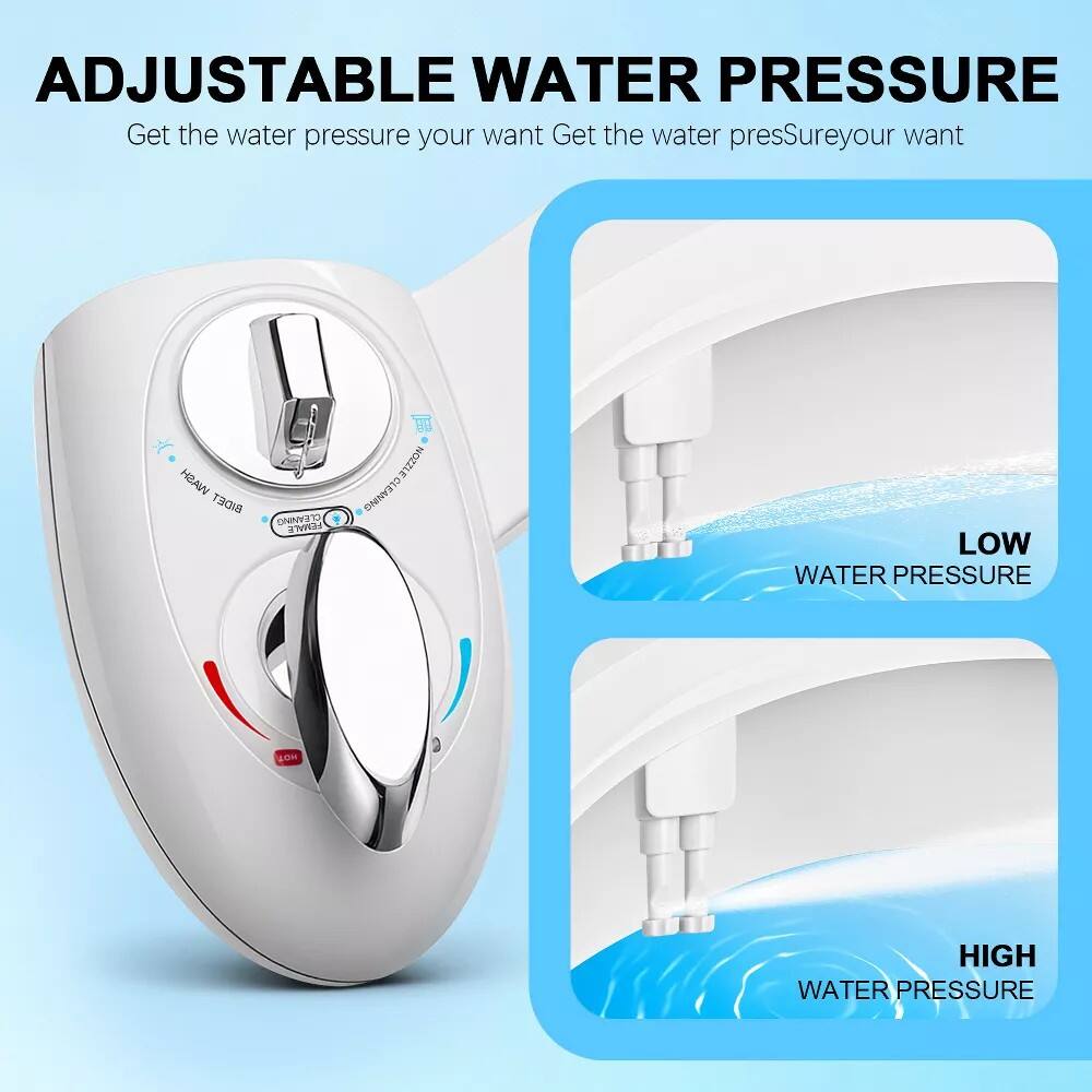 ADJUSTABLE WATER PRESSURE  
Get the water pressure you want  
Get the water pressure you want  

LOW WATER PRESSURE  
HIGH WATER PRESSURE