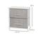 Alt View 12. Alamont Home - 2 Drawer Wood Top Nightstand Storage Organizer with Cast Iron Frame and Dark Easy Pull Fabric Drawers - White/Gray.