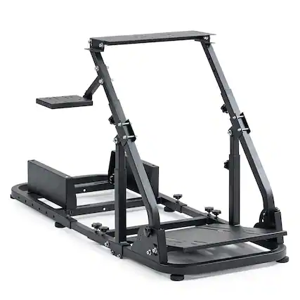 Front. Dardoo - Dardoo - Foldable Racing Sim Cockpit Steering Wheel Stand Fit for Logitech G920 G29 - Black - Black.
