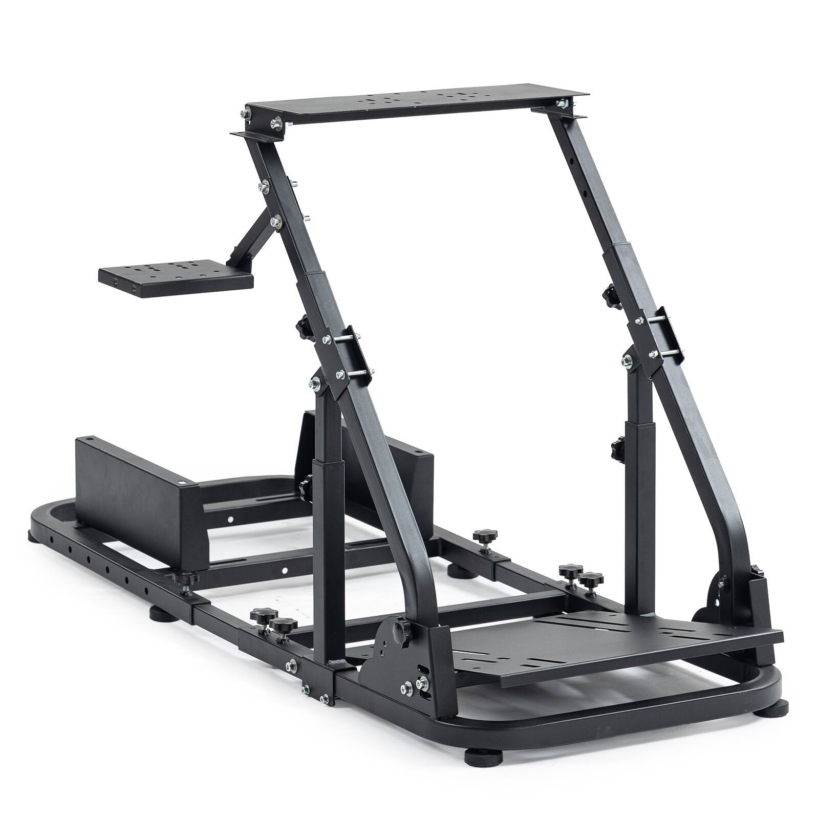 Front. Dardoo - Dardoo - Foldable Racing Sim Cockpit Steering Wheel Stand Fit for Logitech G920 G29 - Black - Black.