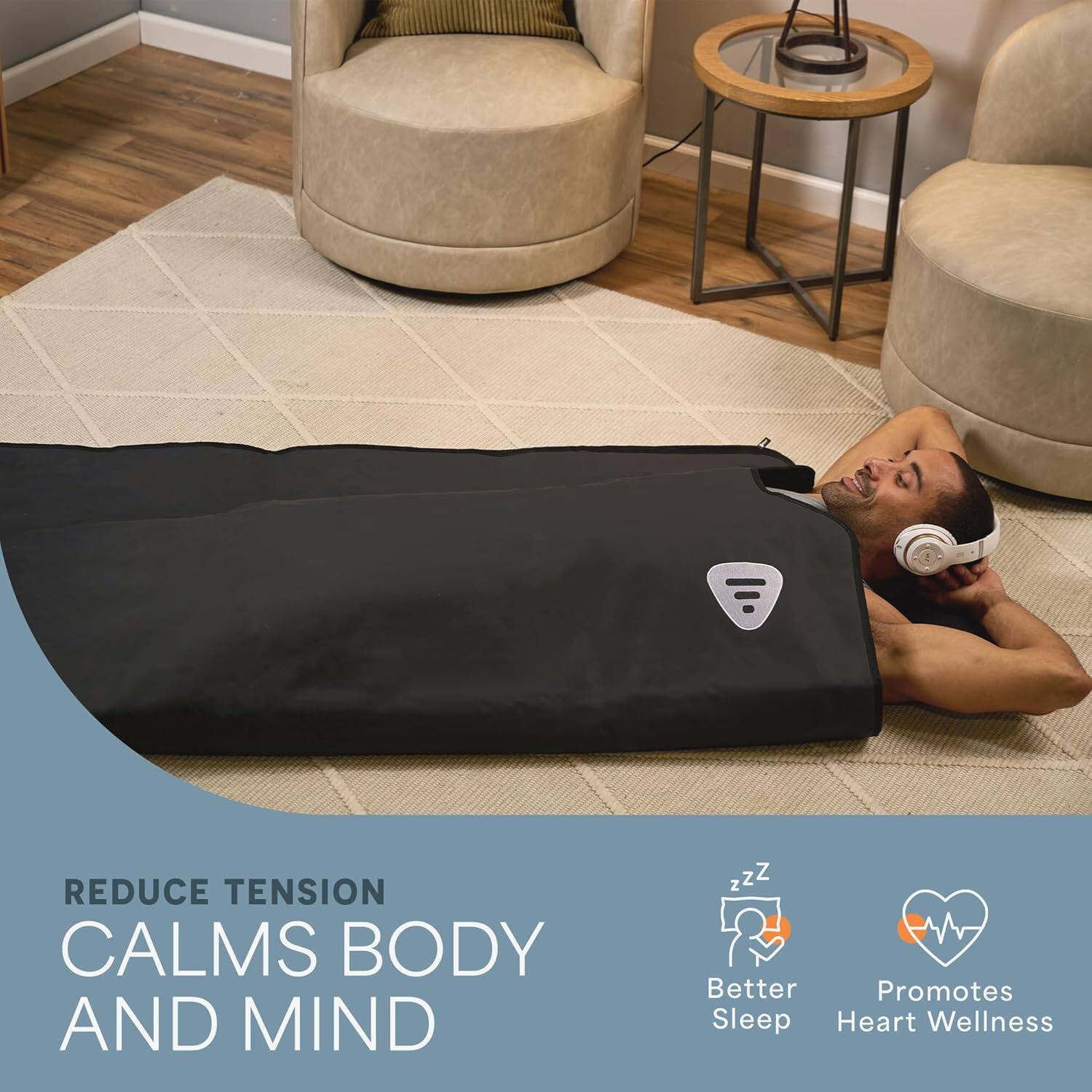 REDUCE TENSION  
CALMS BODY AND MIND  

Better Sleep  
Promotes Heart Wellness