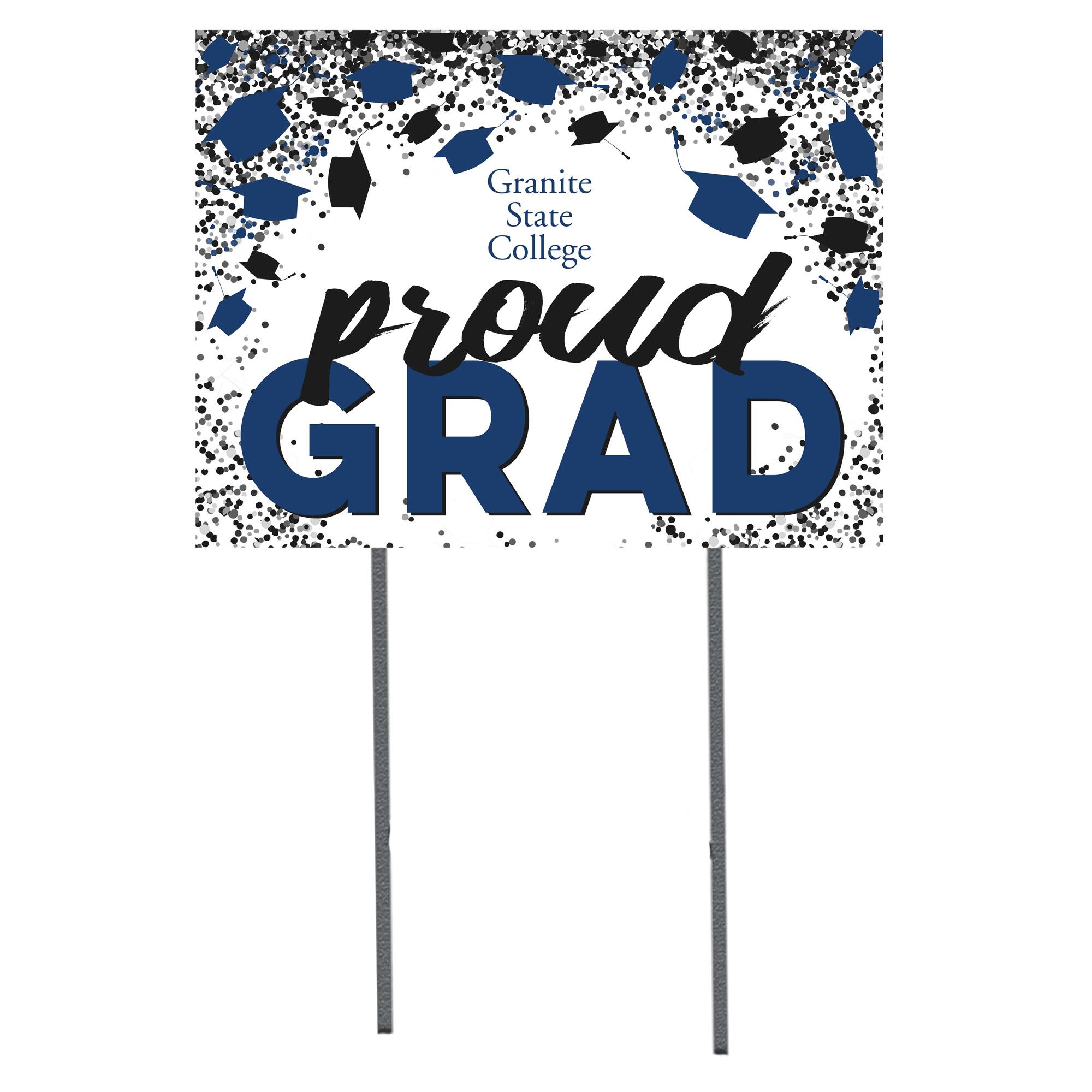 Granite State College 18'' x 24'' Grad Yard Sign