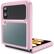 Alt View 12. SaharaCase - Hybrid-Flex Hard Shell Case for Samsung Galaxy Z Flip4 - Clear/Pink.