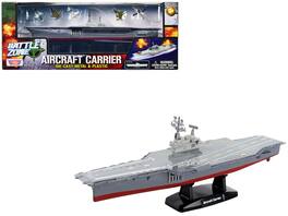 Aircraft Carrier with 5 piece Aircraft Set "Battle Zone" Series Diecast Model by Motormax - Gray
