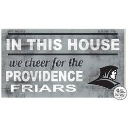 Jardine - Providence Friars 11'' x 20'' Indoor/Outdoor In This House Sign - Silver