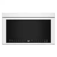 KitchenAid - 1.1 Cu. Ft. Convection Flush Built-In Over-the-Range Microwave with Air Fry Mode - White - Front_Zoom