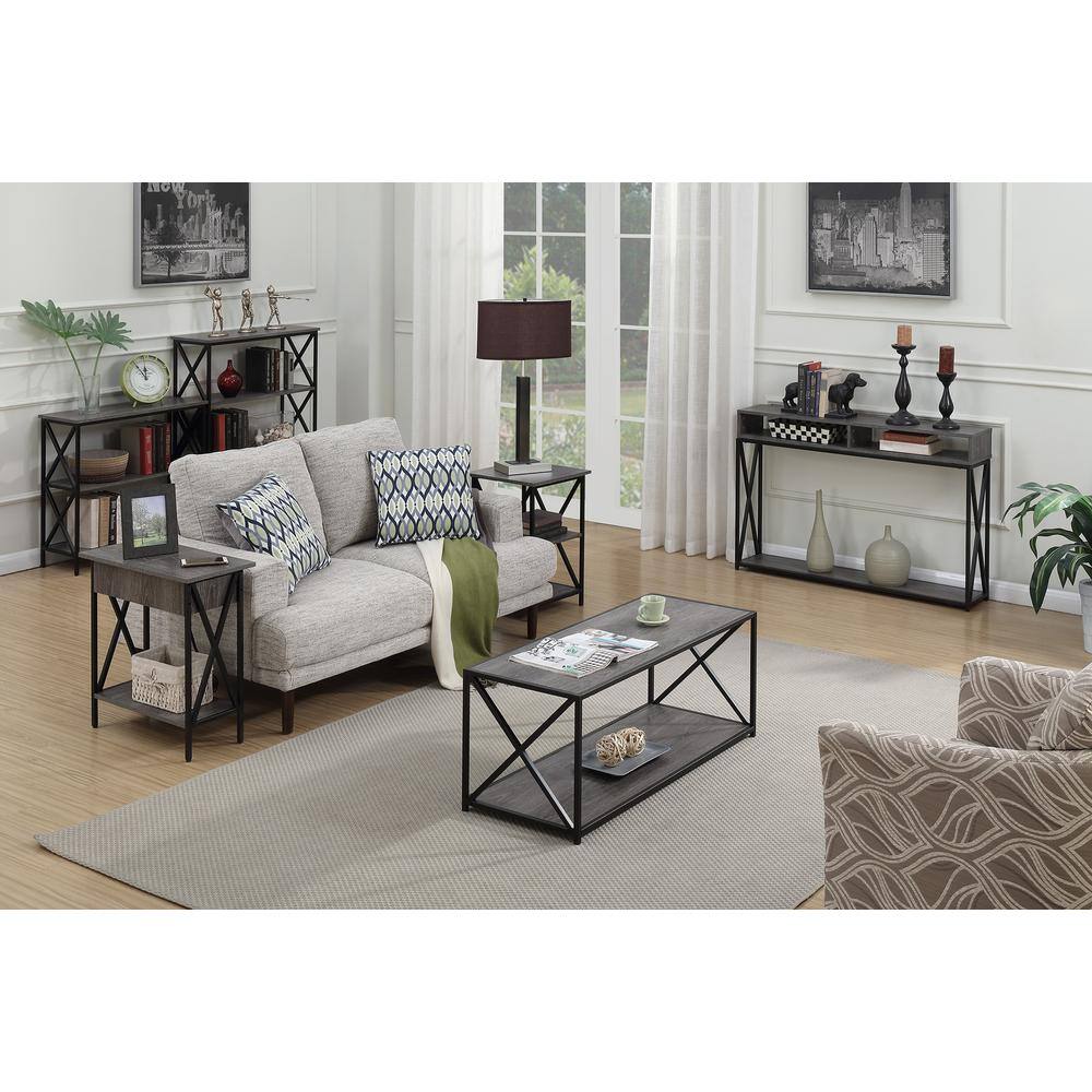 Back. Convenience Concepts - Tucson Coffee Table - Weathered Gray.