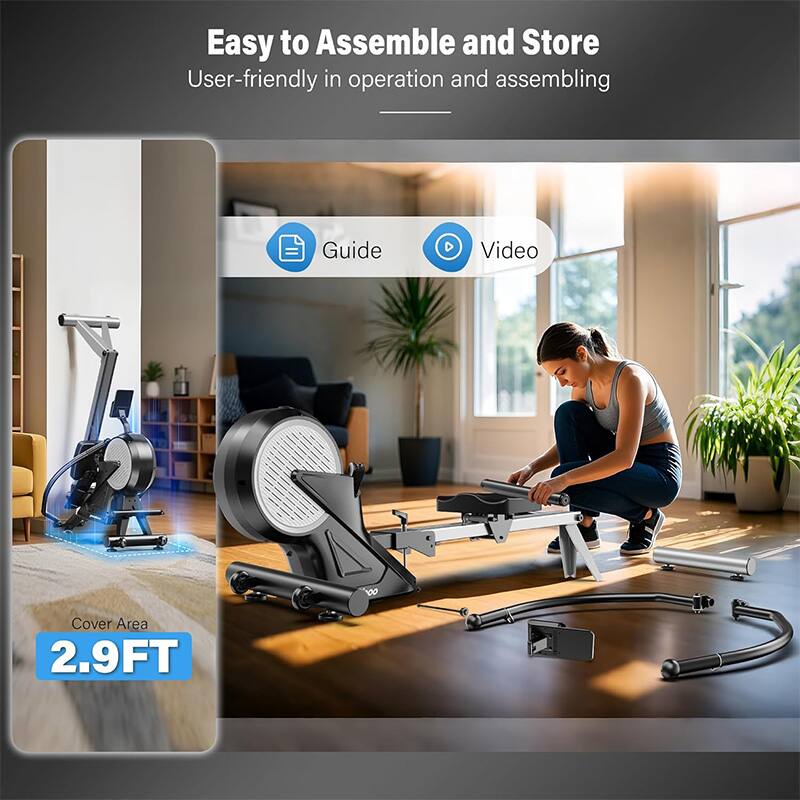 Easy to Assemble and Store  
User-friendly in operation and assembling  

Guide  
Video  

Cover Area  
2.9FT