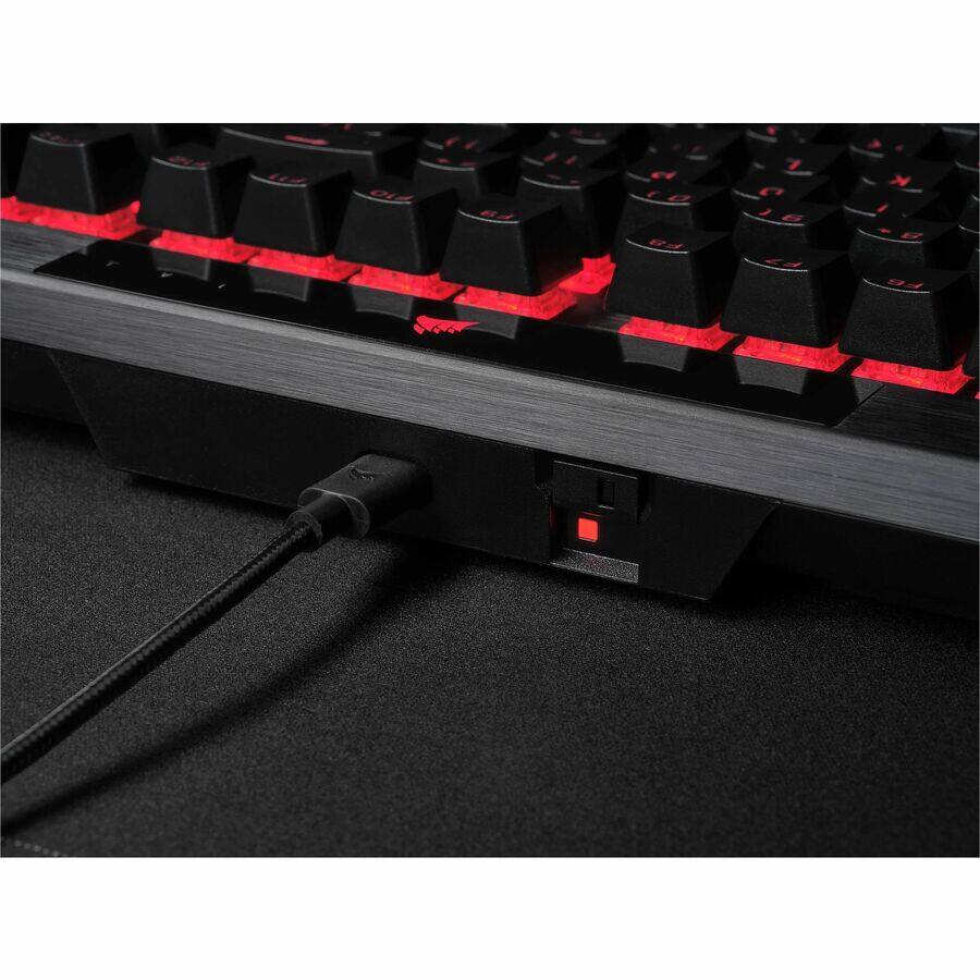 Alt View 7. CORSAIR - Corsair K70 Gaming Keyboard - Cable Connectivity - USB Type A Interface - RGB LED - 104 Key(s) - Windows Lock Key, Volum - Black.