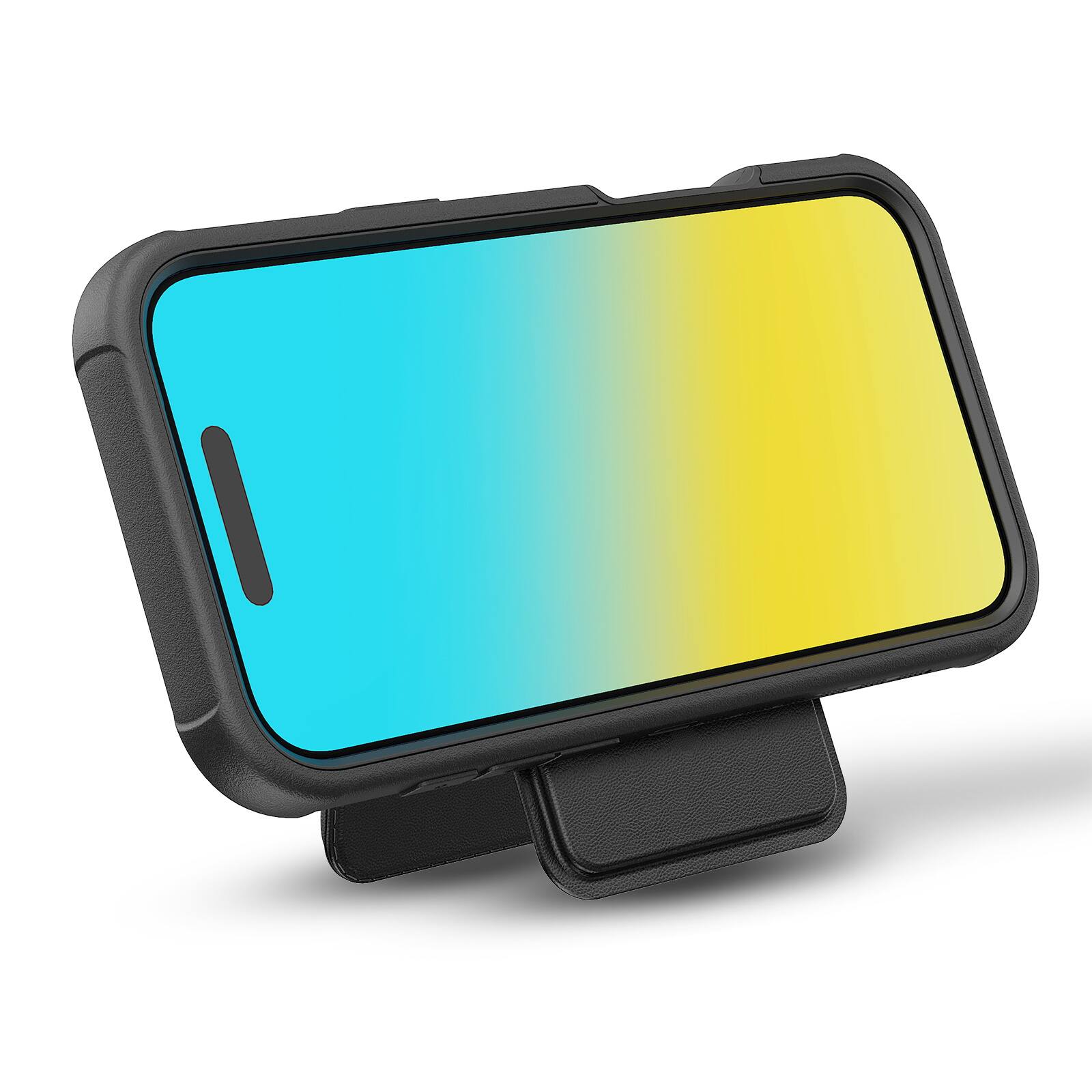 Alt View 2. Mybat Pro - Maverick Series Rogue Edition MagSafe Case + MagStash Wallet Folio for iPhone 17 Pro Max - MagSafe compatible - Black.