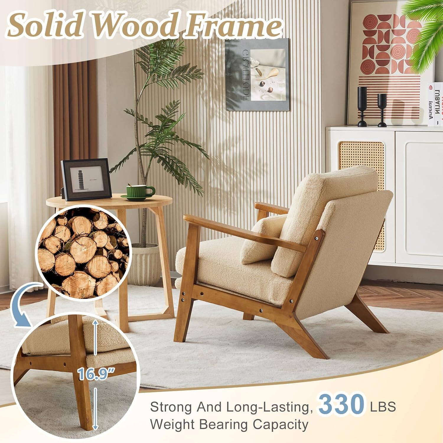 Solid Wood Frame

Arsenal
LUBALIN

16.9"

Strong And Long-Lasting, 330 LBS Weight Bearing Capacity