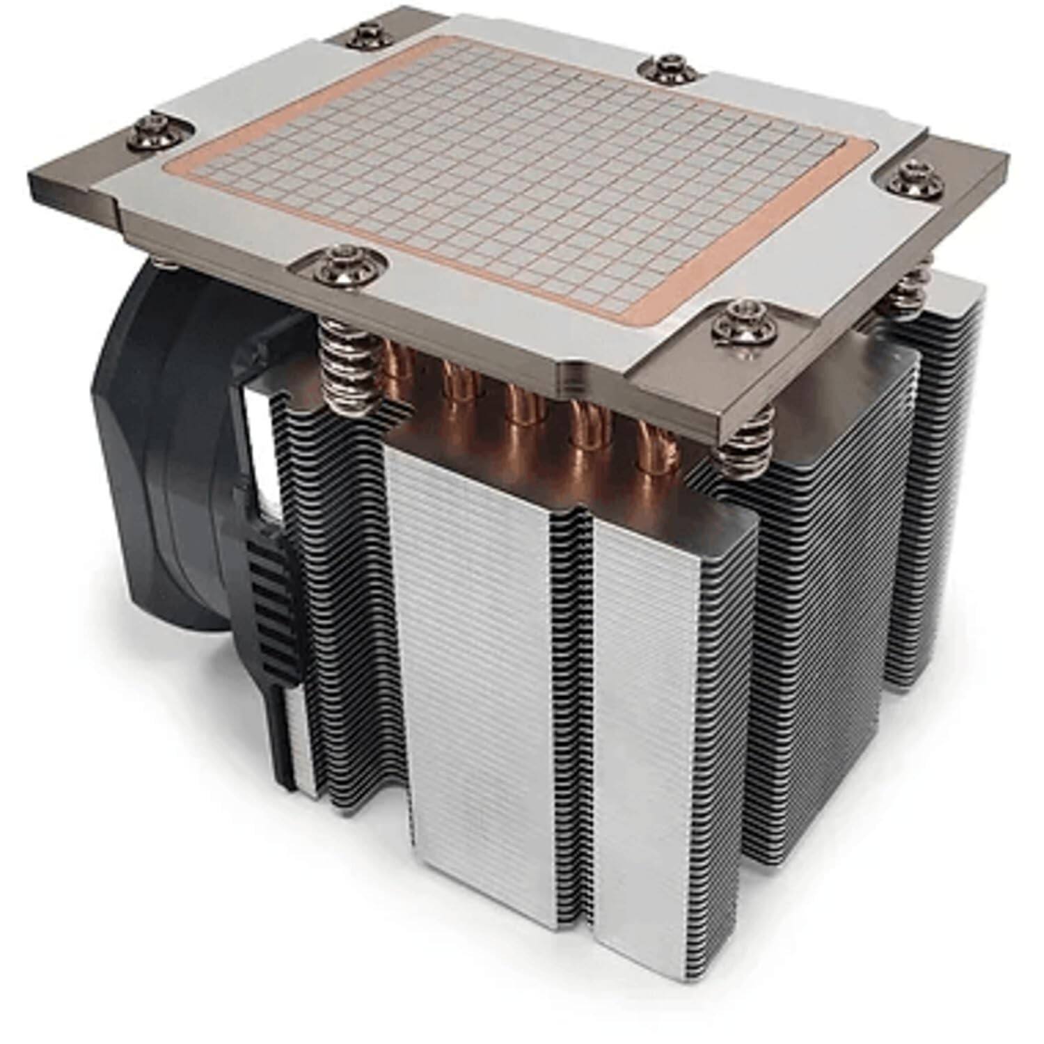 Alt View 1. Dynatron - genoa copper heatsink and active cooler 3u heatsink | sp5 j12 - Black.