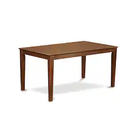 East West Furniture - Capri Rectangular dining table 36"x60" with solid wood top - Finish - Mahogany