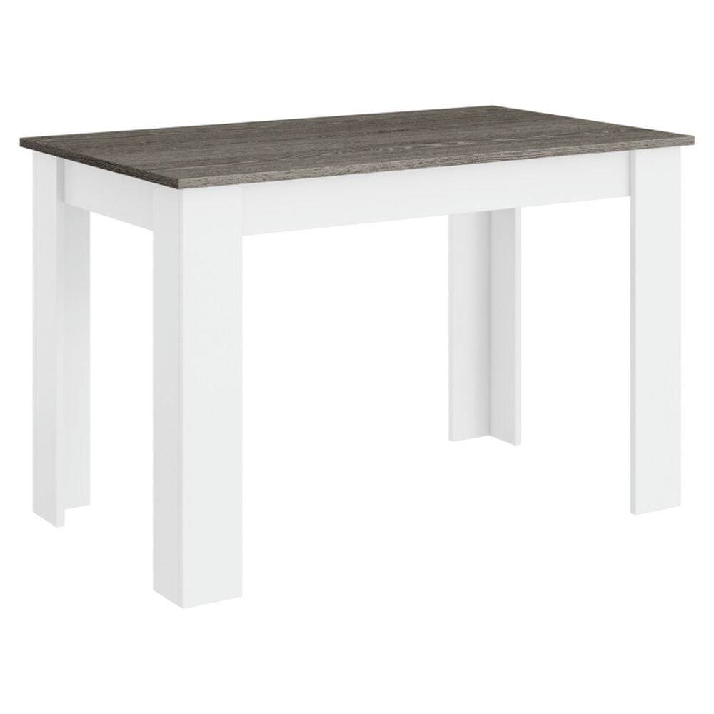 Left. Resenkos - 47 In Dining Table for Kitchen and Dining Room-Dark Gray, Dining Table - Gray.